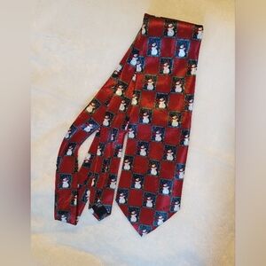 YULE TIE GREETINGS RED TIE